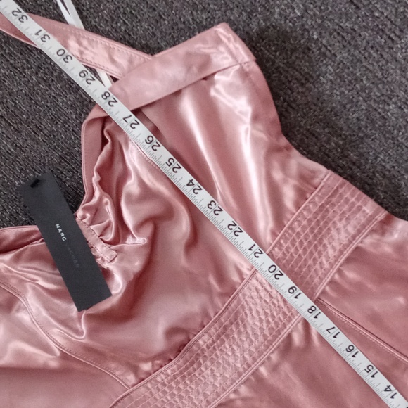 🆕️ 💗Marc Jacobs💗 - Pink Satin Halter Cocktail Dress w/Sweetheart Neckline - Picture 14 of 14